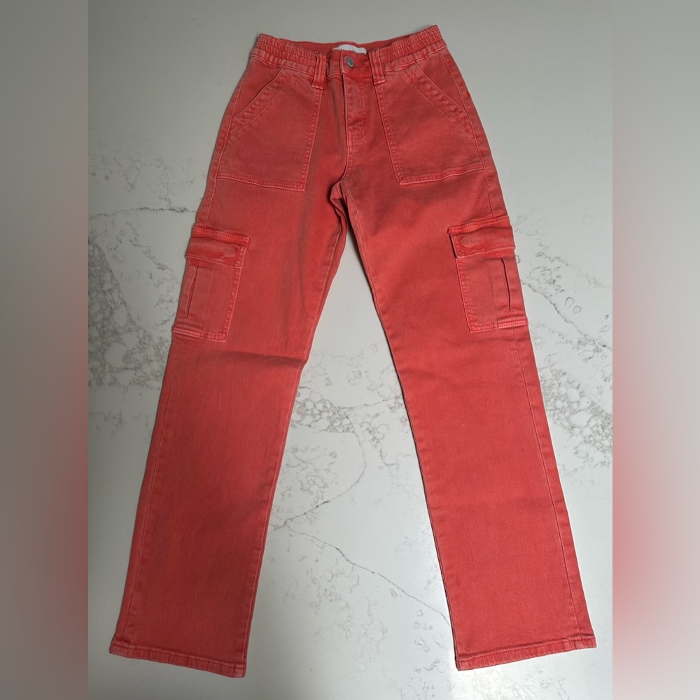 Vervet Red Cargo Jeans size 25